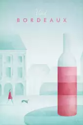 Bordeaux vintage - poster architecture