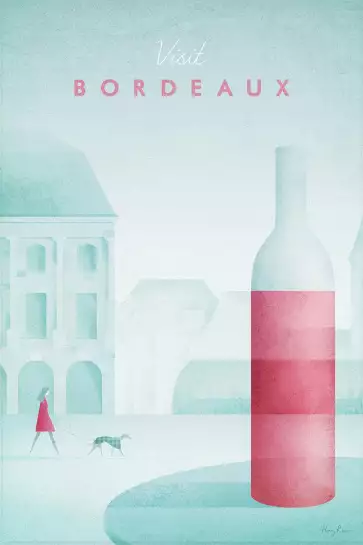 Bordeaux vintage - poster architecture