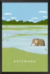 Botswana vintage - tableau paysage