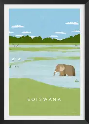 Botswana vintage - tableau paysage