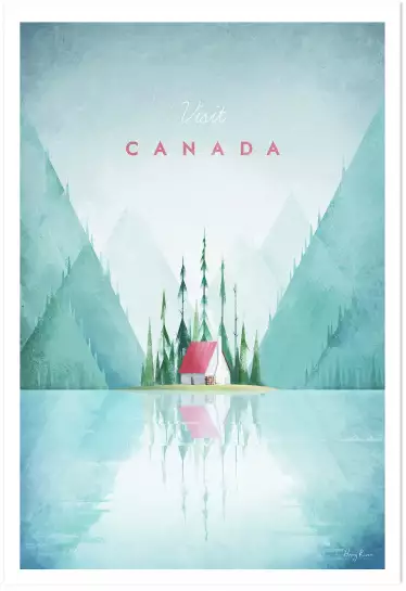 Lac au Canada - poster monde