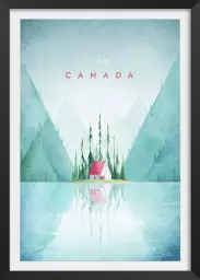 Lac au Canada - poster monde