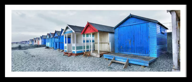 Cabines à Tankerton Beach - tableau plage