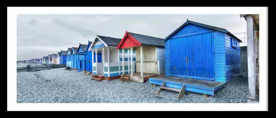 Cabines à Tankerton Beach - tableau plage