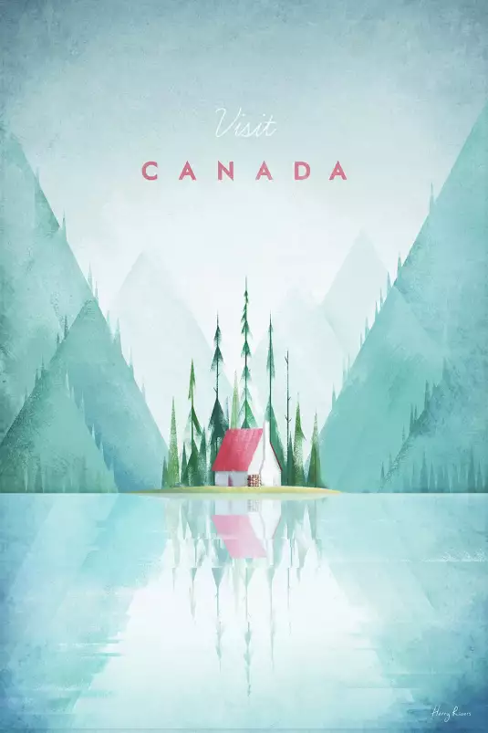 Lac au Canada - poster monde