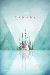 Lac au Canada - poster monde