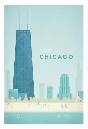 Chicago vintage - poster architecture