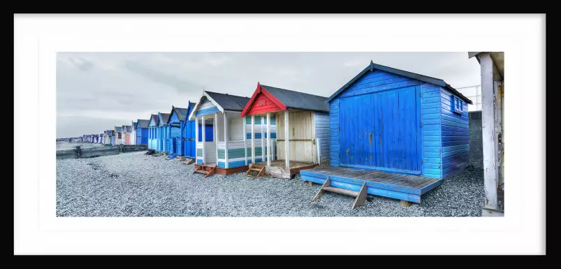 Cabines à Tankerton Beach - tableau plage