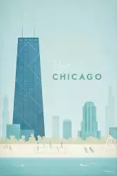 Chicago vintage - poster architecture