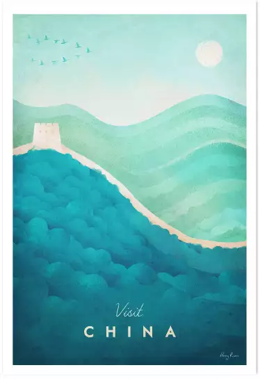 La Grande Muraille de chine - tableau paysage
