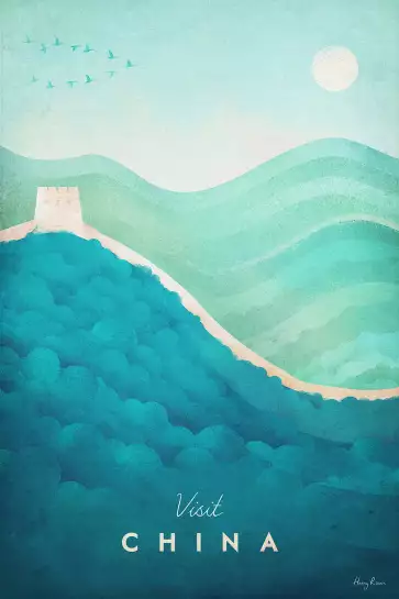 La Grande Muraille de chine - tableau paysage