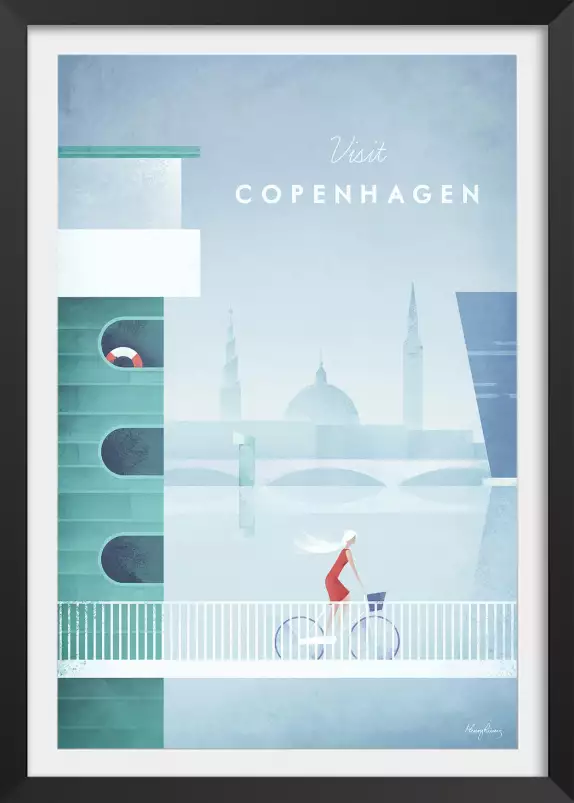 Copenhagen vintage - poster ville