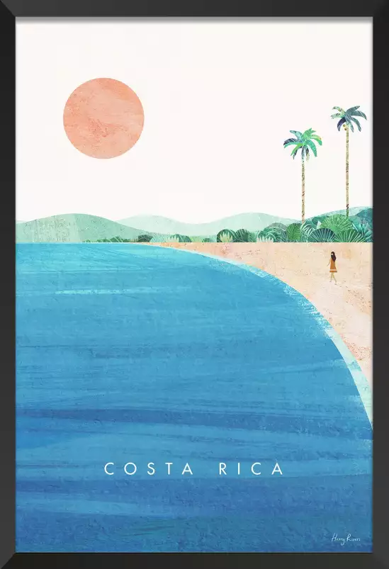 Costa Rica vintage - affiche monde