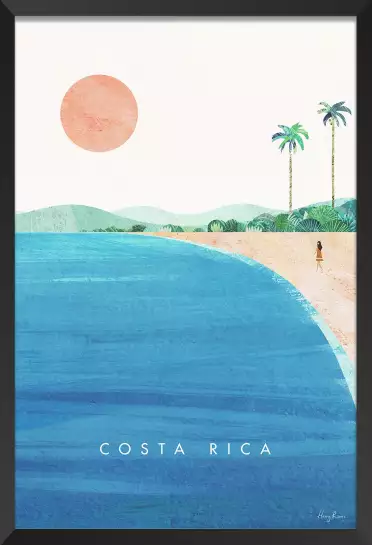 Costa Rica vintage - affiche monde