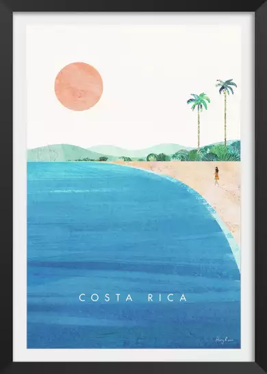 Costa Rica vintage - affiche monde