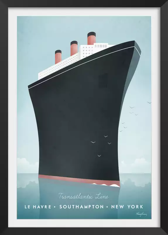 Croisiere vintage - affiche mer du nord