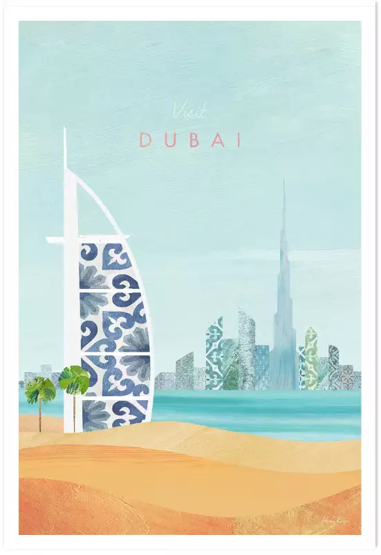 Dubai vintage - affiche ville