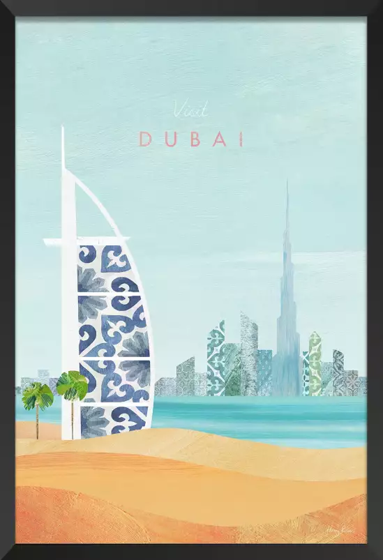 Dubai vintage - affiche ville