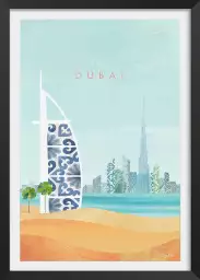 Dubai vintage - affiche ville