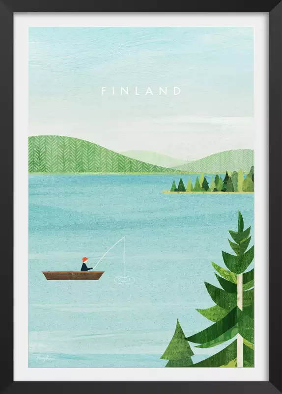 Finlande vintage - affiche monde