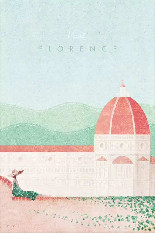 Florence vintage - affiche ville