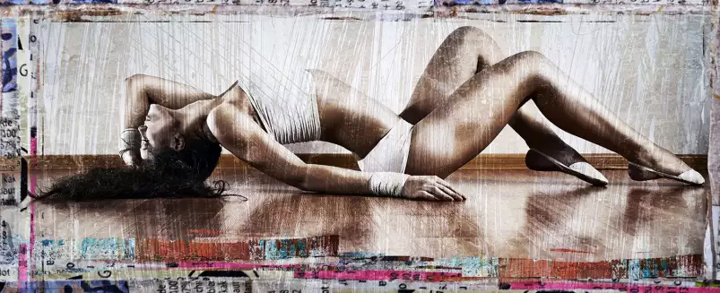 Danseuse nice chick - tableau street art