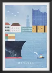 Hamburg - affiche ville