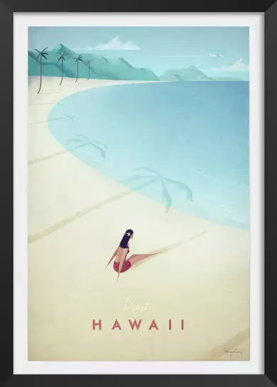 Hawaii vintage - affiche ville