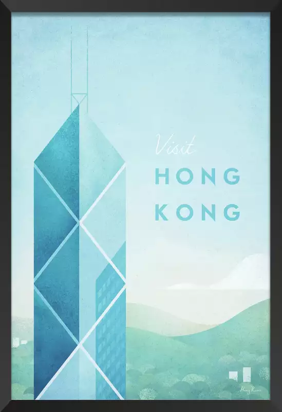 Hong Kong vintage - affiche ville