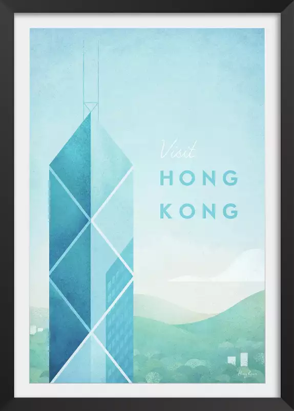 Hong Kong vintage - affiche ville