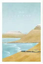 Islande vintage - poster monde