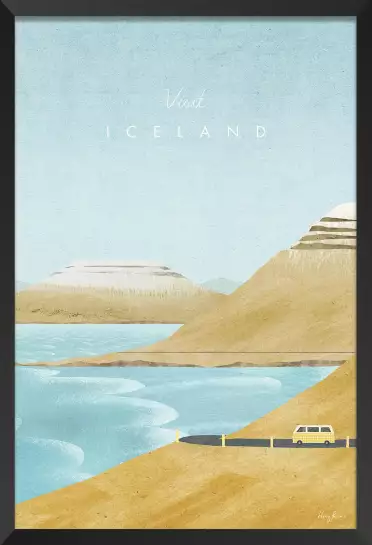 Islande vintage - poster monde