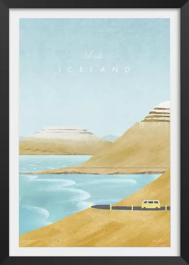 Islande vintage - poster monde