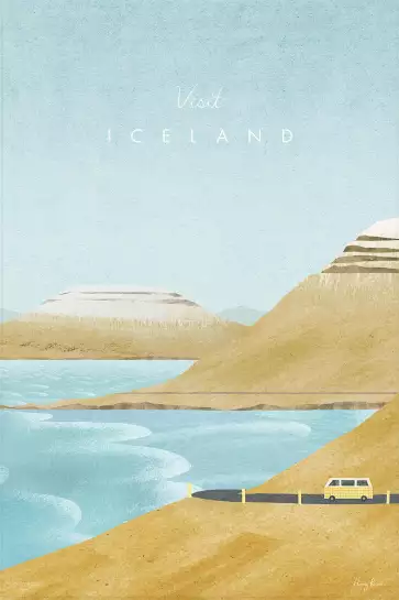 Islande vintage - poster monde