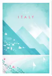 Italie vintage - tableau paysage