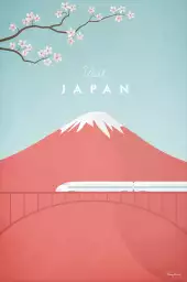 Japan vintage - paysage du monde