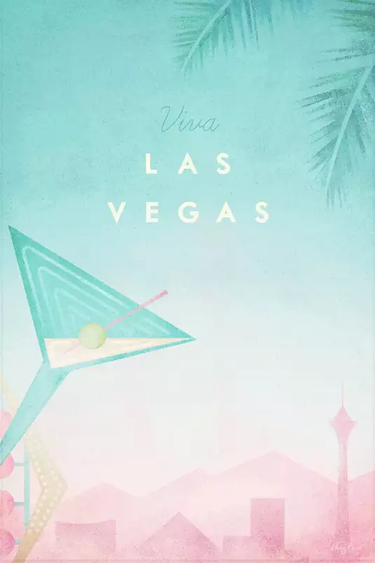 Las Vegas vintage - affiche ville