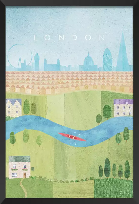 Londres l'été - affiche ville