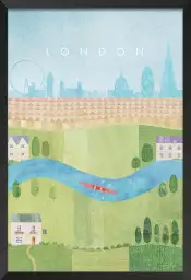 Londres l'été - affiche ville