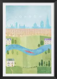 Londres l'été - affiche ville