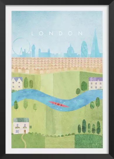 Londres l'été - affiche ville