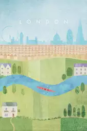 Londres l'été - affiche ville