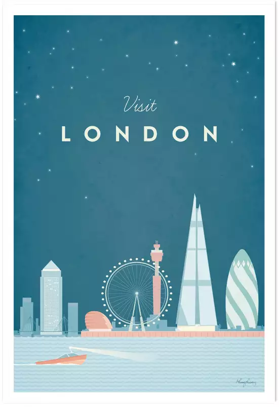 Londres vintage - affiche ville