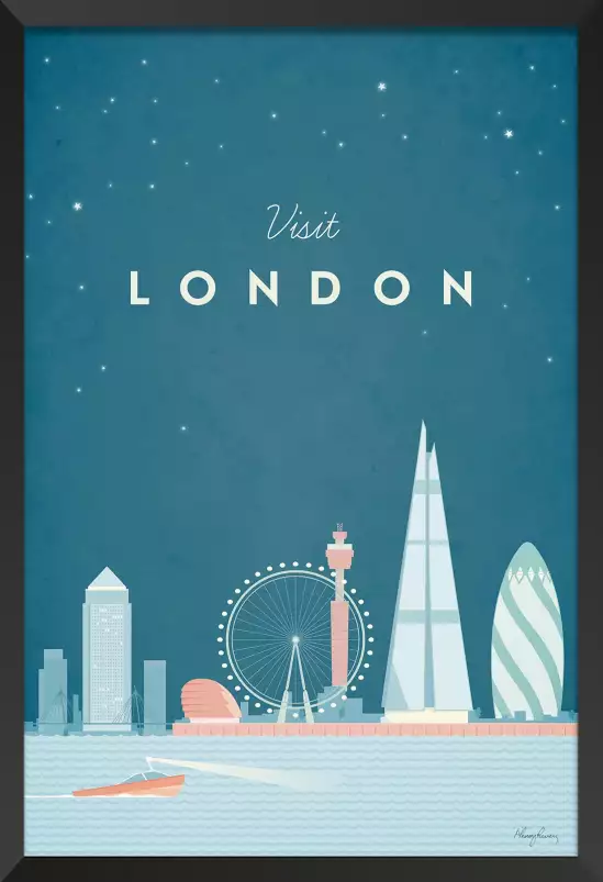 Londres vintage - affiche ville