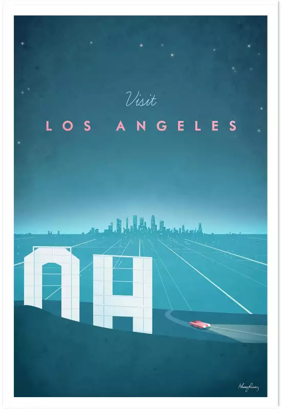Los Angeles vintage - affiche ville
