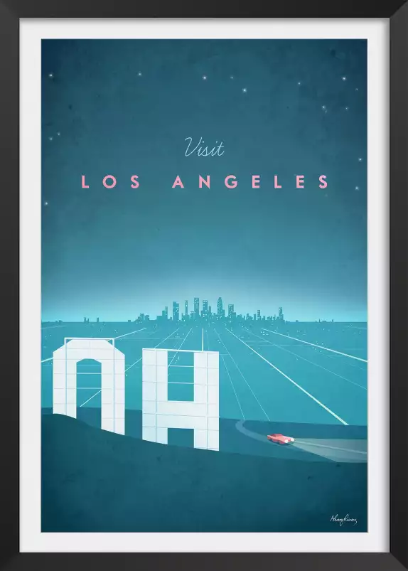 Los Angeles vintage - affiche ville