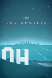 Los Angeles vintage - affiche ville