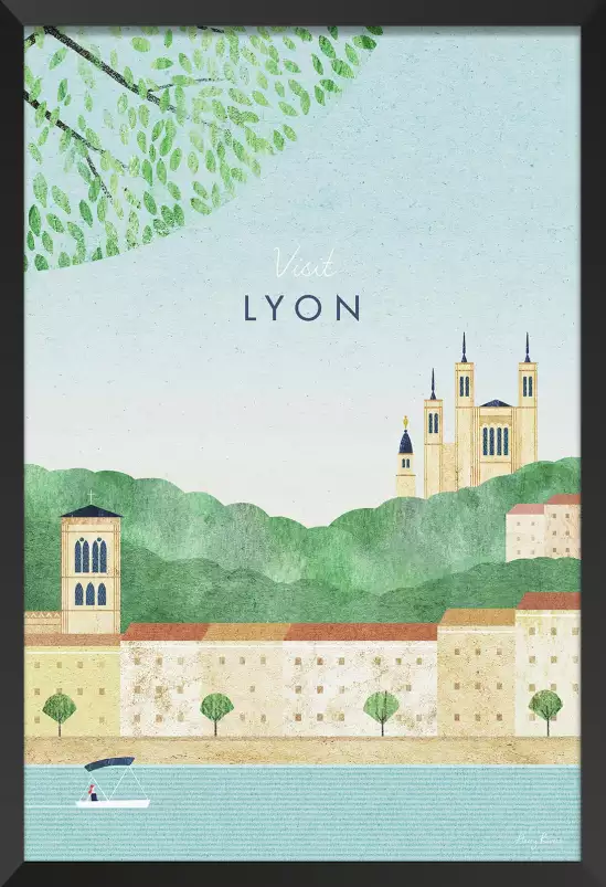 Lyon vintage - poster architecture