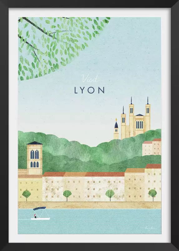 Lyon vintage - poster architecture