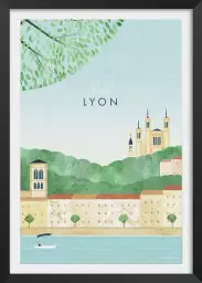 Lyon vintage - poster architecture